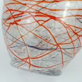 loetz klostermühle art deco glass VASE or bowl 1930s orange red purple white