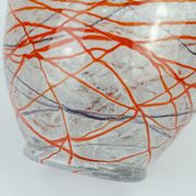 loetz klostermühle art deco glass VASE or bowl 1930s orange red purple white