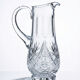 Large cut crystal water pitcher, European crystal makers 20th century