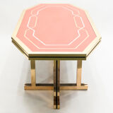 Red brass lacquered table  1970