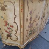 Venetian style lacquered 3-door sideboard