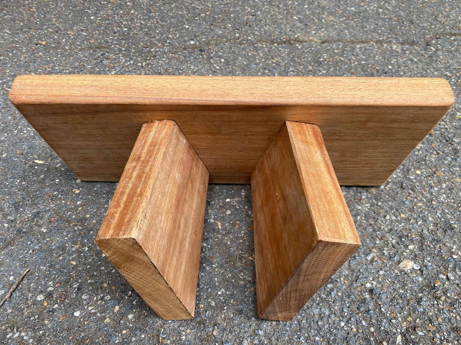 Meditation yoga stool in solid teak