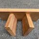 Meditation yoga stool in solid teak