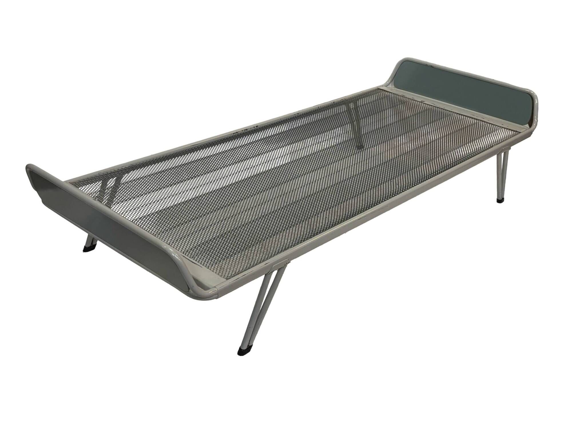 Vintage daybed 1960s minimalist metal from the Netherlands design