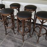 Set of 6 vintage bistro stools
