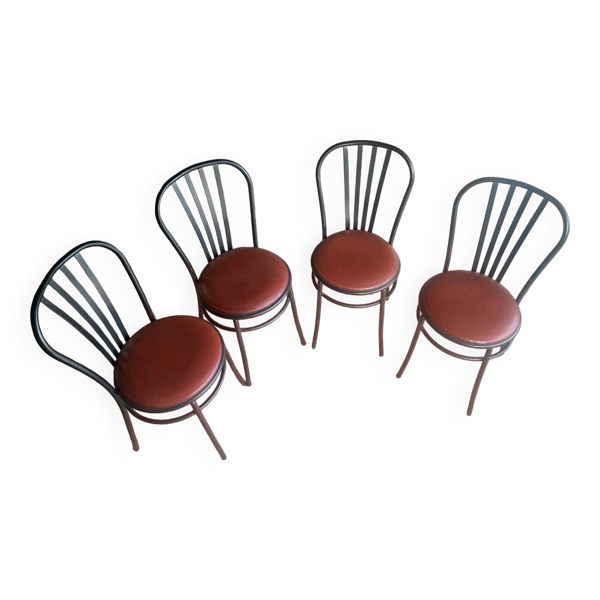 Ensemble de 4 chaises bistrot luxe rodet