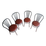 Ensemble de 4 chaises bistrot luxe rodet