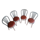 Set of 4 luxury bistro chairs Rodet