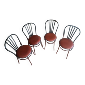 Ensemble de 4 chaises bistrot luxe rodet