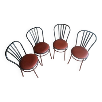 Ensemble de 4 chaises bistrot luxe rodet