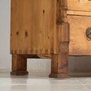 Antique solid pine chest of drawers – European rustic chest of drawers – circa 1900
