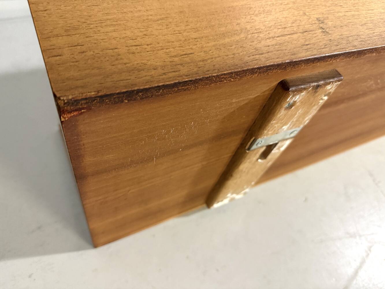 Wilhelm Renz teak wall shelf by Walter Wirz 1960's