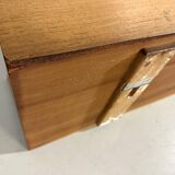 Wilhelm Renz teak wall shelf by Walter Wirz 1960's