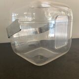 Transparent ice bucket and pitcher, Italian design Guzzini, 1970