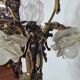 LOUIS XV style chandelier in gilded and patinated bronze with draped women