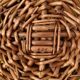 Large vintage wicker basket with lid – circa 1960
