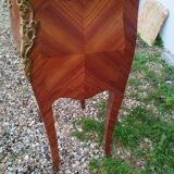 Pair of Louis XV style bedside tables with marble top