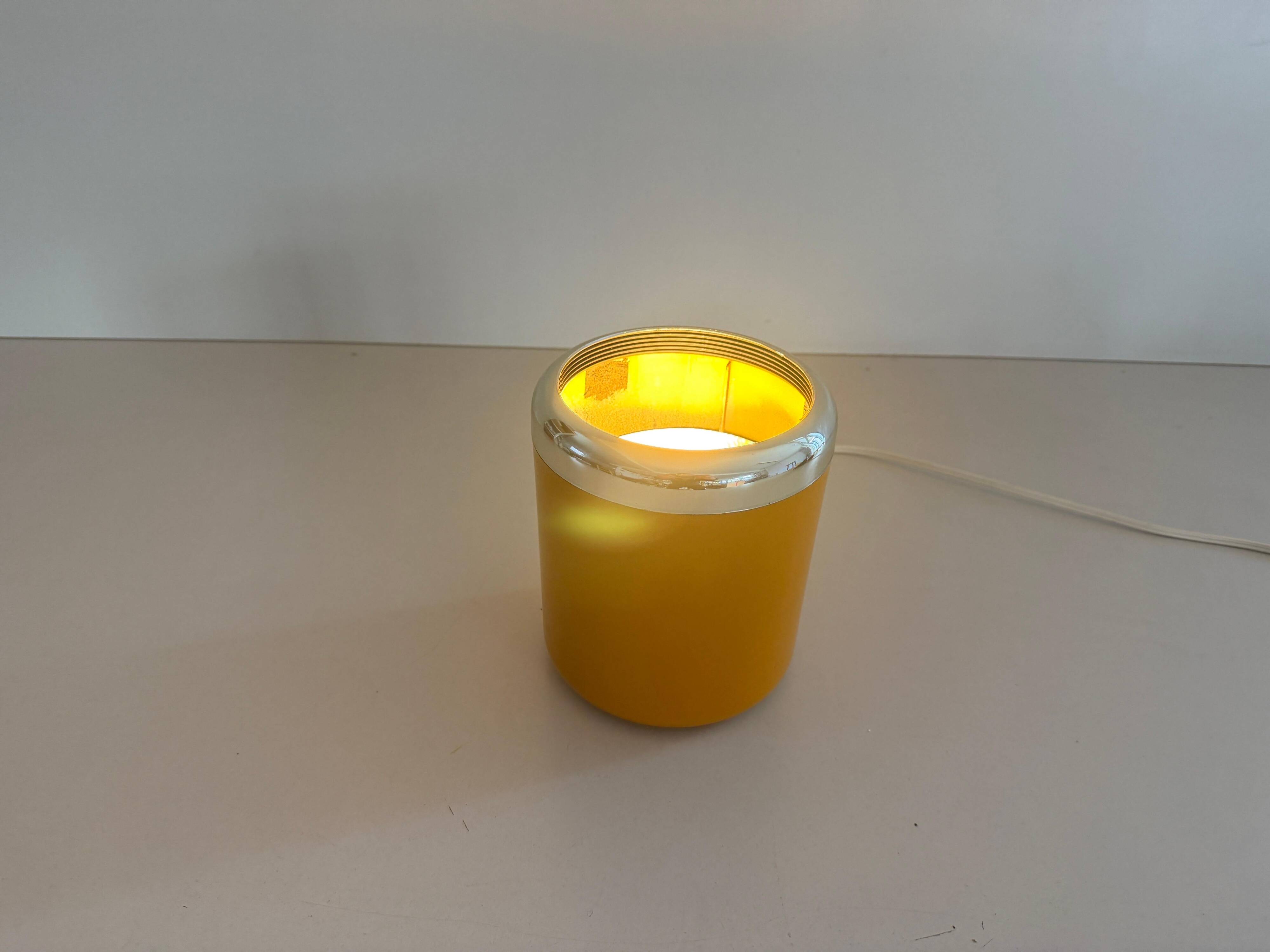 Flush mount in orange plexiglass by Kinkeldey, 1970s, Germany.