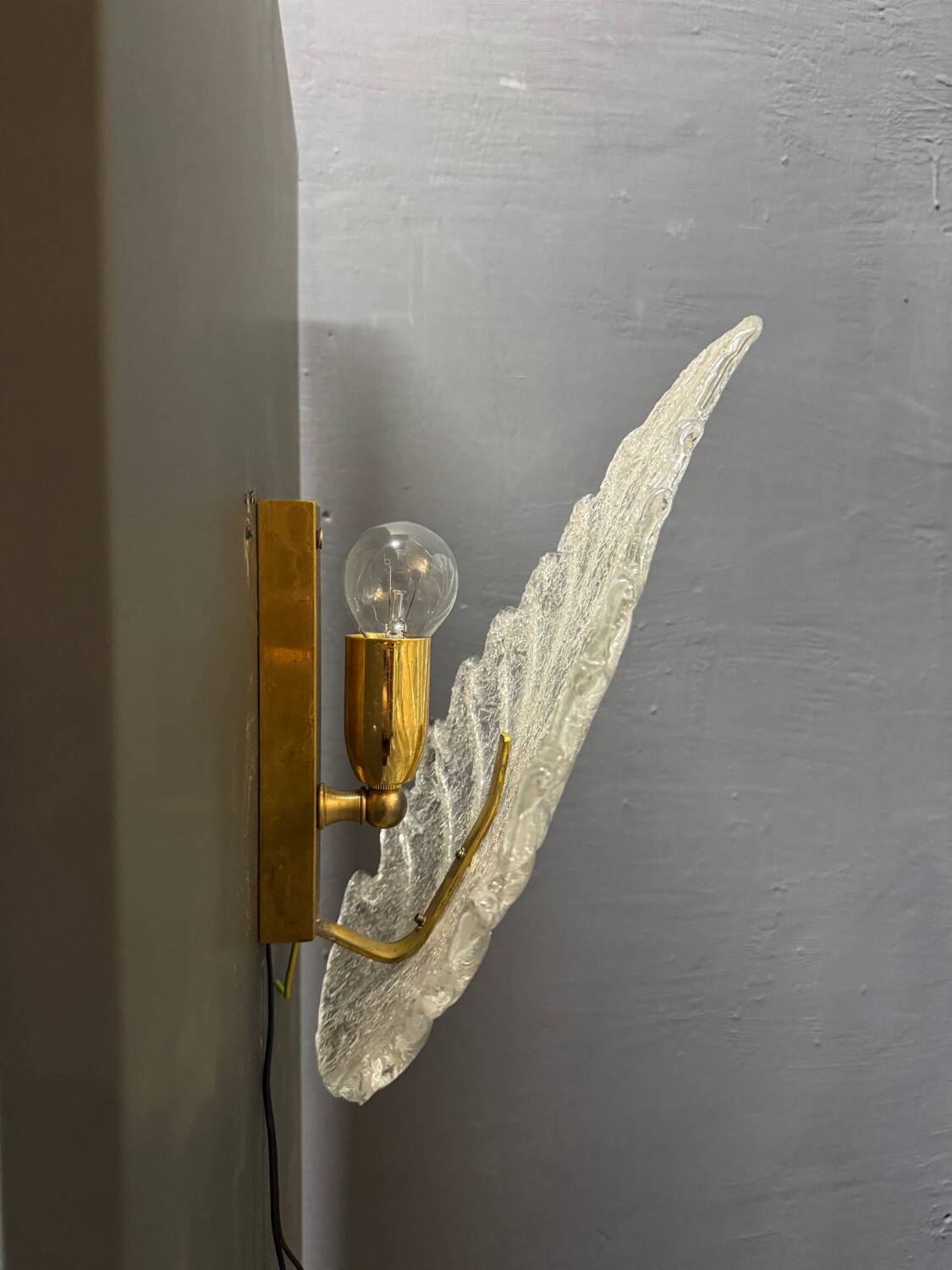 Murano Glass Sconces Set of 2 1970’s