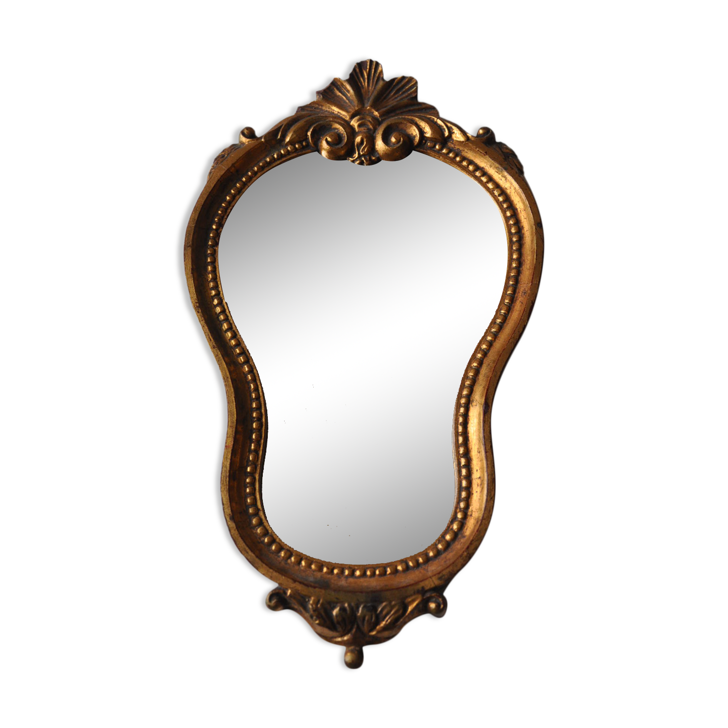 Miroir de style en bois doré vintage