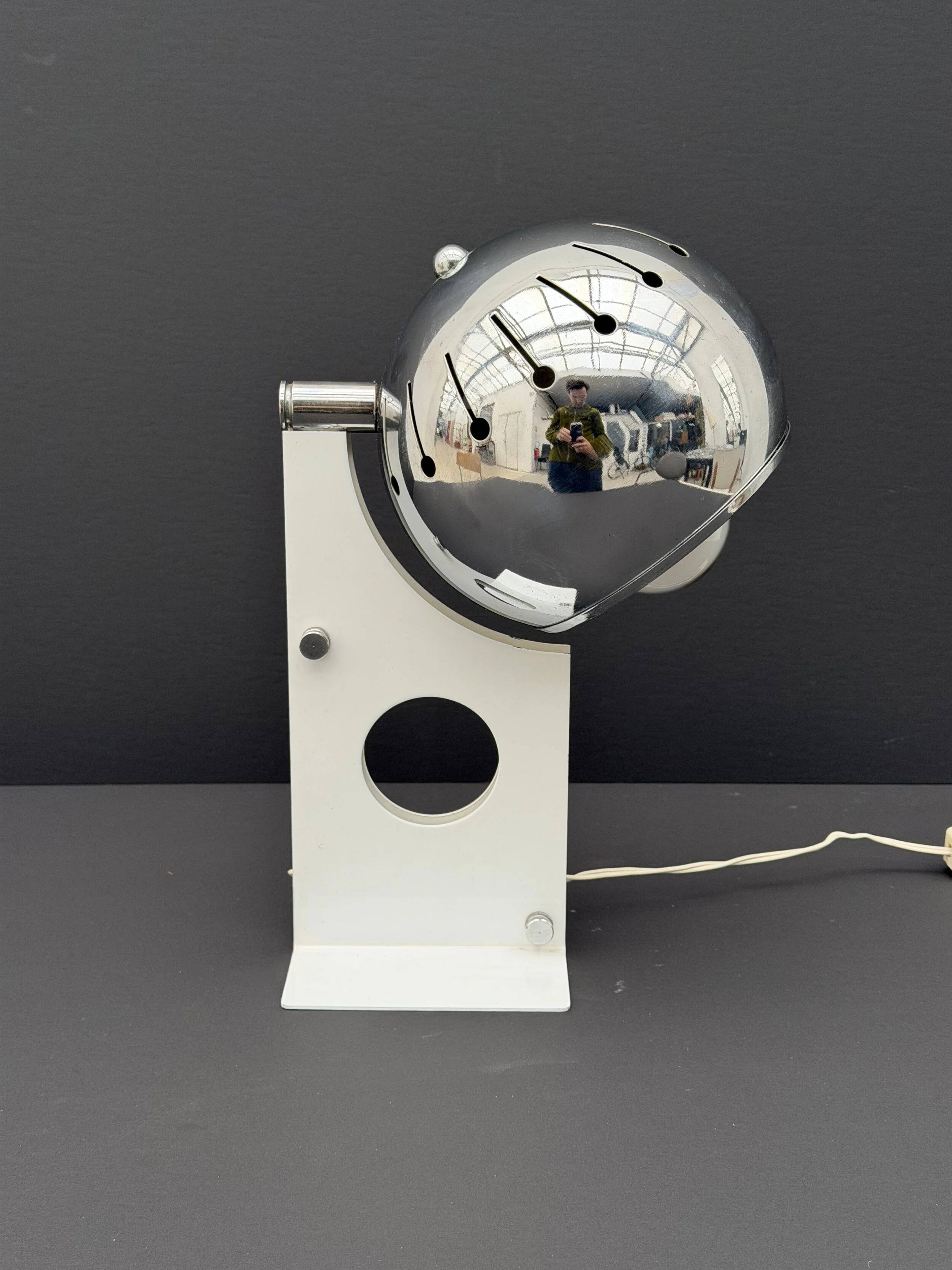 STILNOVO FILAB lamp in metal and chrome, Italy 1970