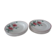 12 assiettes anciennes plate et creuse HBCM Creil Montereau Luxeuil œillets