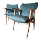 Fauteuils scandinaves roger landault verts