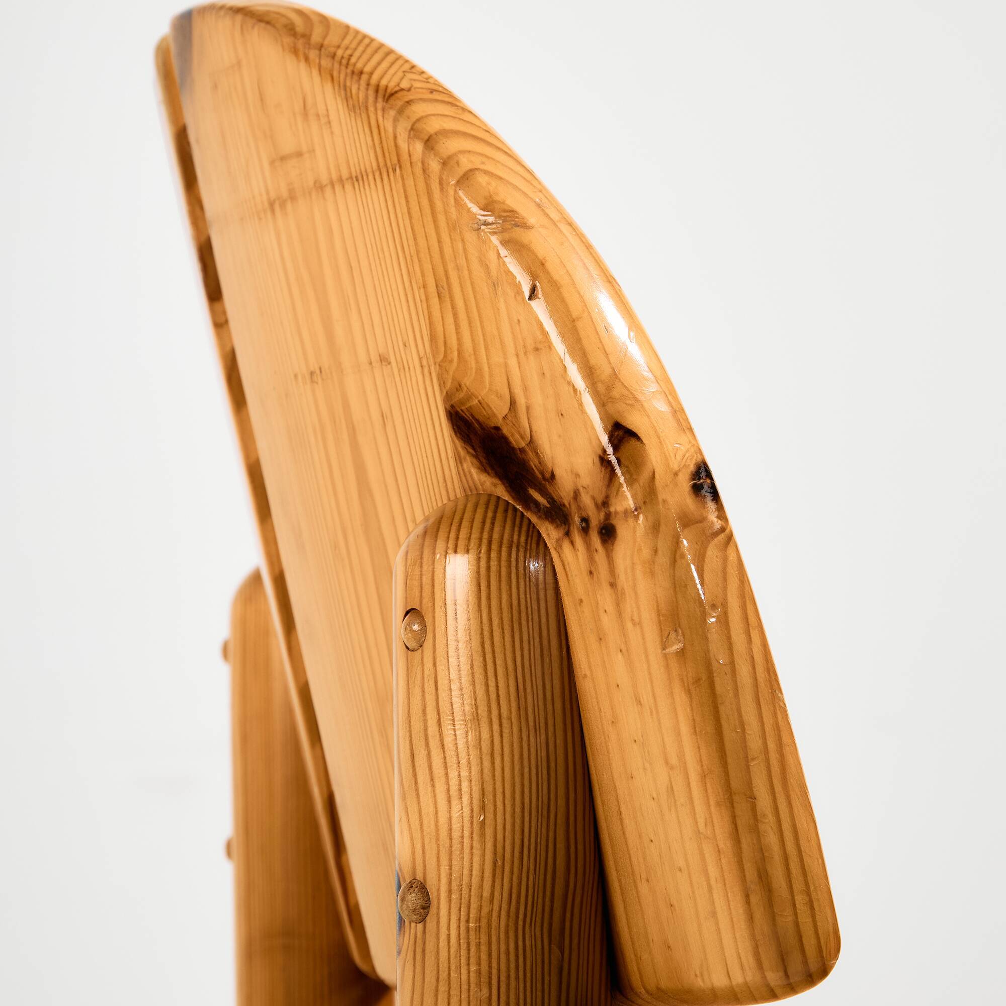 Pine dining set by Rainer Daumiller for Hirtshals Savvaerk, Set of 7