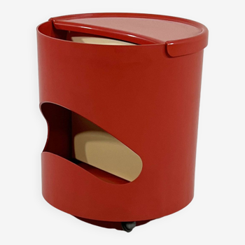 Red Robo side table by Joe Colombo for Elco, 1970