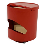 Table d'appoint Robo rouge par Joe Colombo pour Elco, 1970