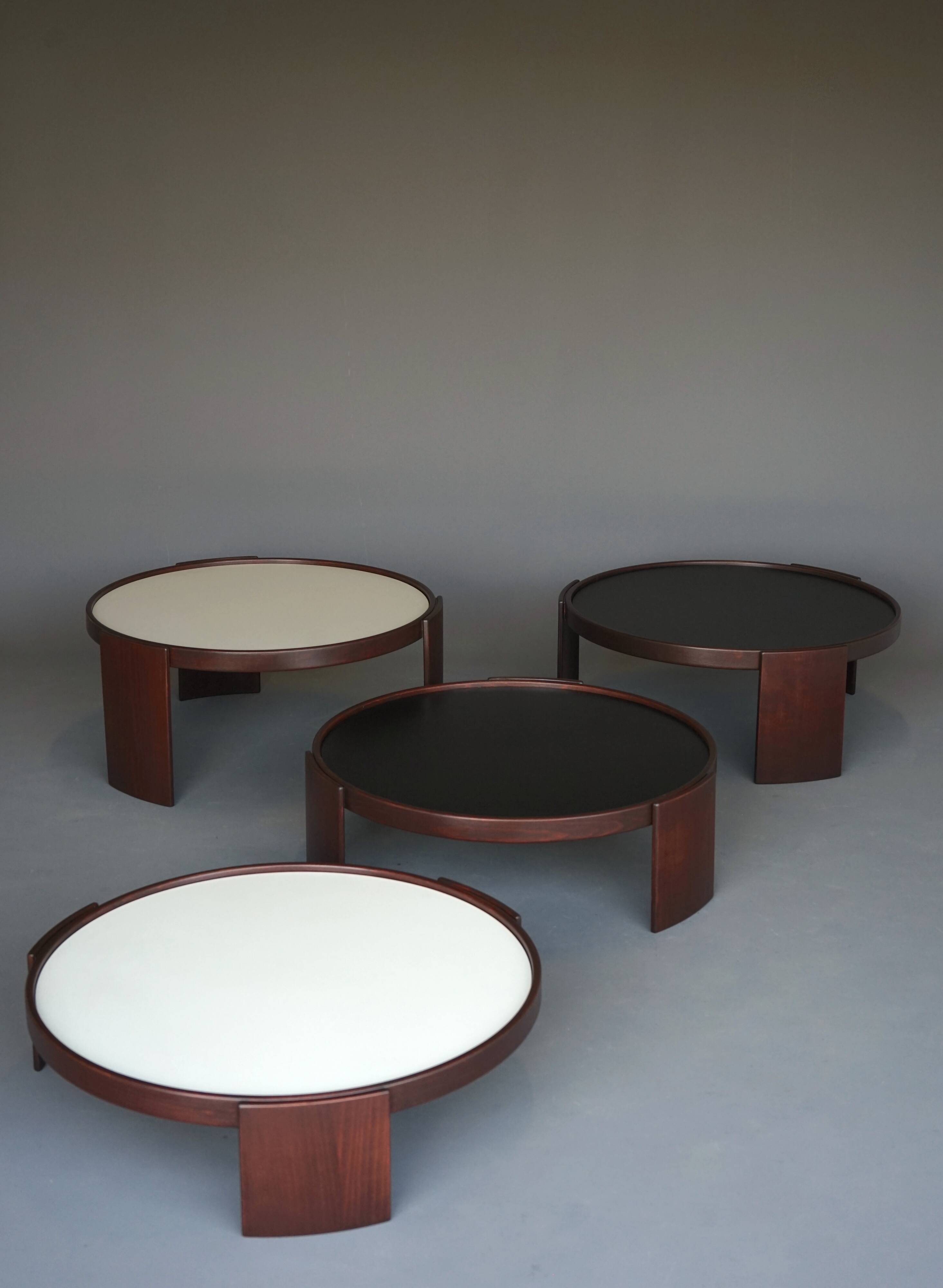 Cassina model 780/783 Stacking Tables by Gianfranco Frattini, 1970s
