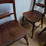 Antique Oxford Windsor chairs, 1850s set of 5