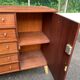 Commode buffet scandinave en acajou des années 50