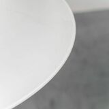 White glass pendant lamp 1970s vintage modernism