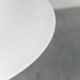 White glass pendant lamp 1970s vintage modernism