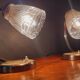 Pair of 40s/50s art deco style lamps/wall lights