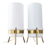 Pair of vintage 1950 Parscot lamps