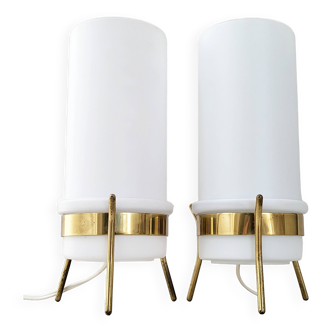 Pair of vintage 1950 Parscot lamps