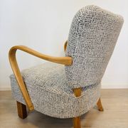 Fully Restored Vintage Lounge Arm Chair by Jindrich Halabala H-237, 1950’s