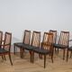 Mid-Century Teak and Leather Dining Chairs by Leslie Dandy for G-Plan, 1960