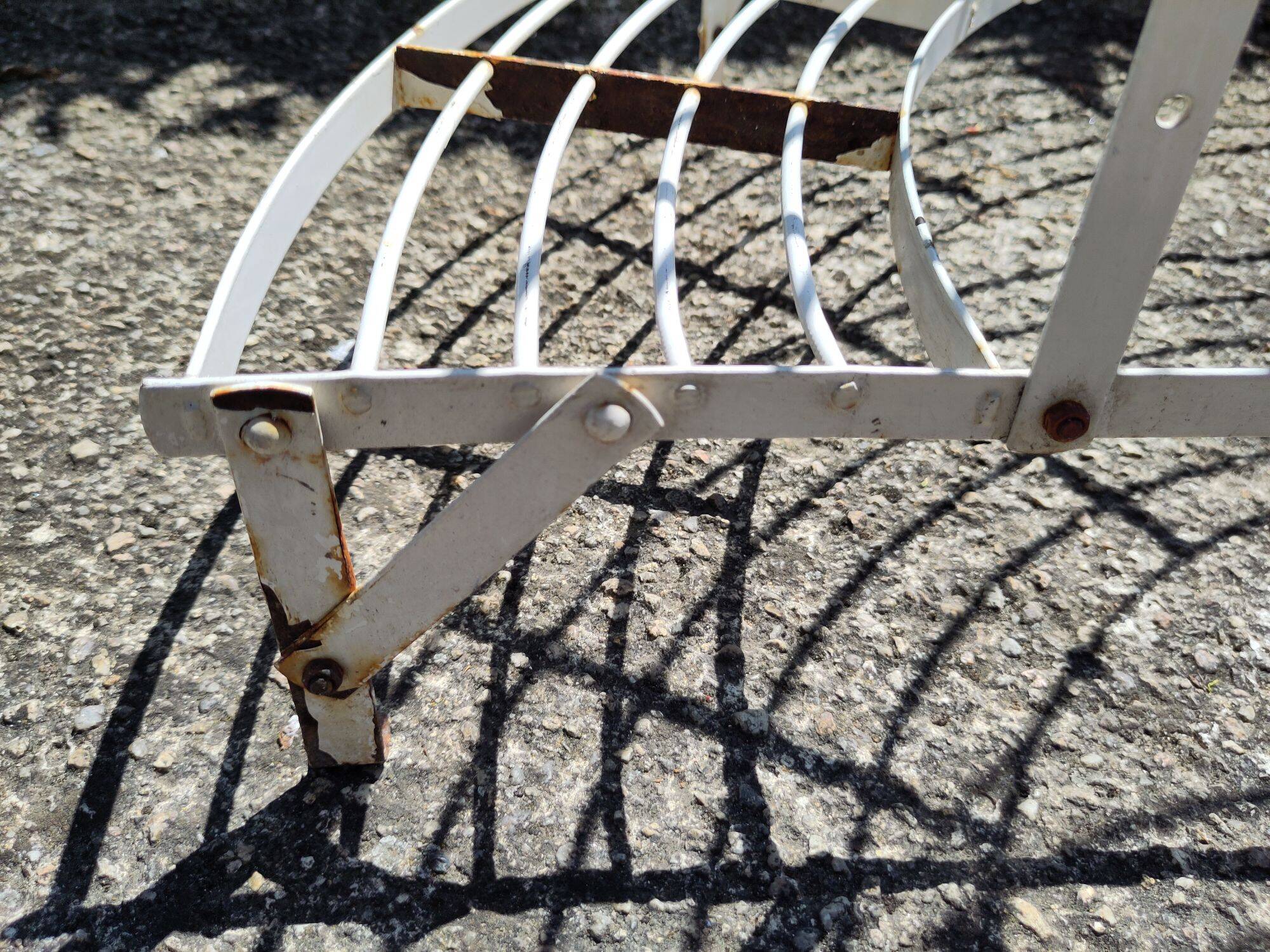 Old metal plant holder