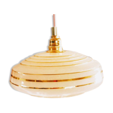 Pink and gold granite glass hanging