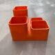 Porte crayon vintage orange
