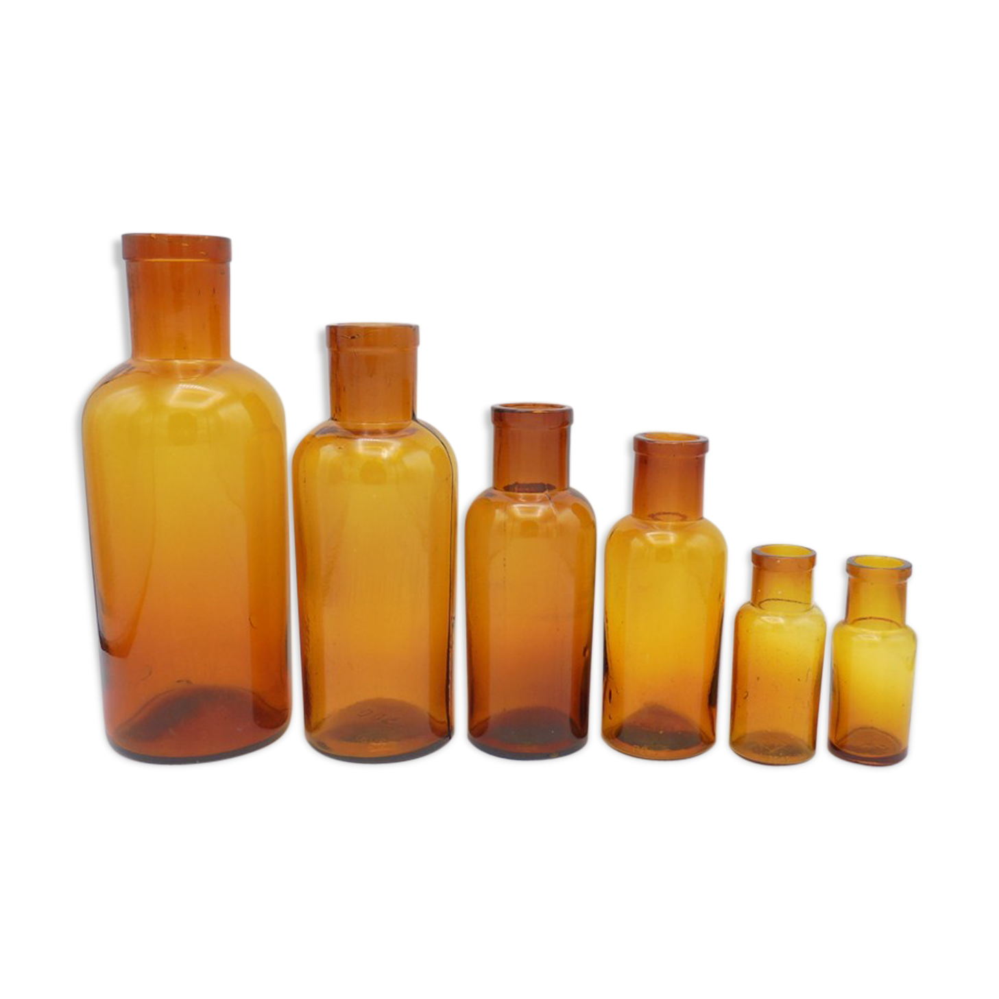 Set of 6 bottles of apothecary