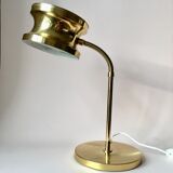 Midcentury Swedish Large Brass Table Lamp by Tyringe Konsthantverk
