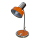 1970s orange metal desk lamp