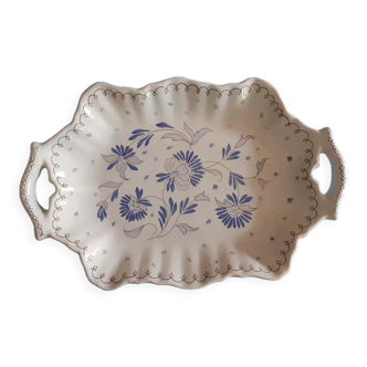 Breton faience biscuit dish