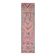 1970s Turkish Oushak Handmade Wool Cotton Pink Runner Rug 83x331