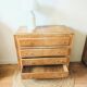 Commode vintage chêne et pieds compas