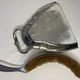 Old table shovel picks up crumbs silver metal early twentieth century